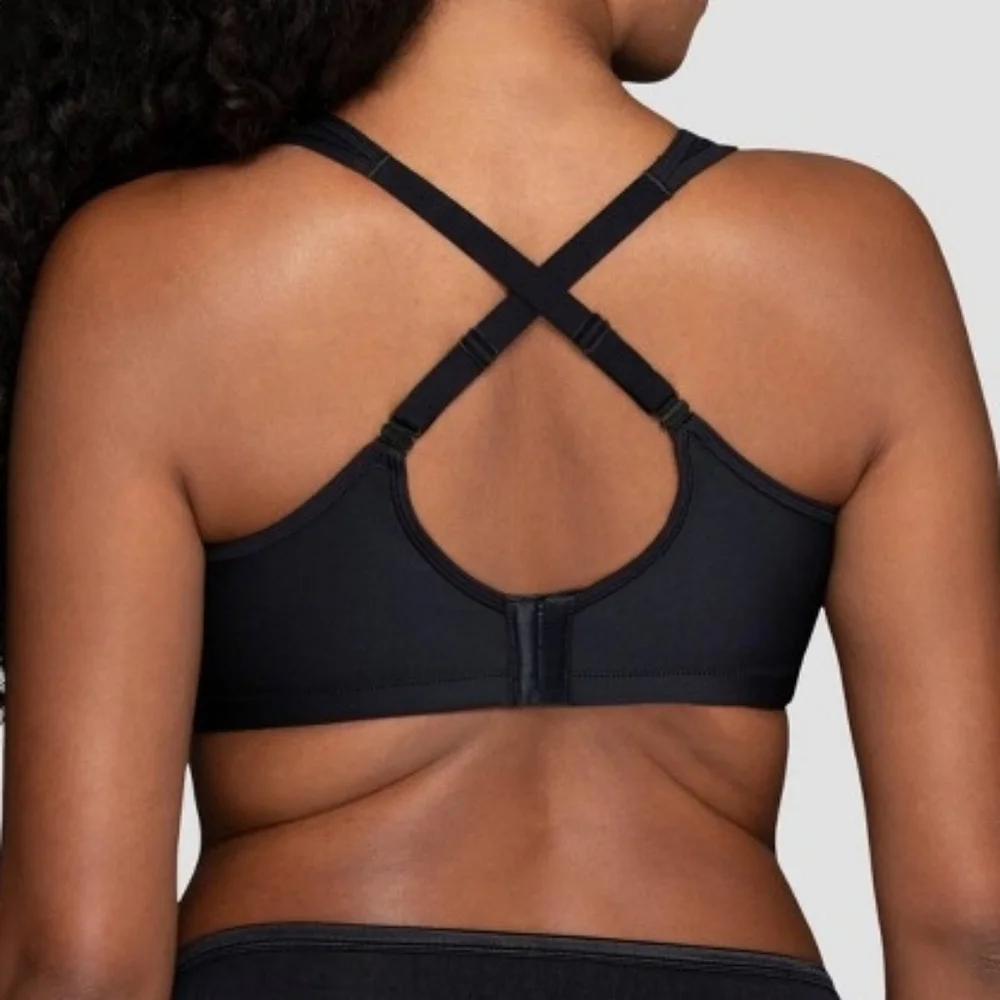Vanity Fair Black Sport Medium Impact Wireless Bra Size 40D NWT - Picture 3 of 7
